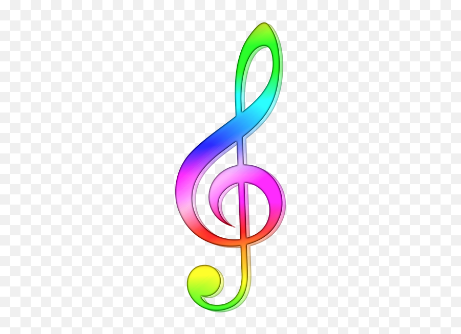 Treble Clef Note Staff - G Clef Notes Colored Emoji,Musical Note Emojis