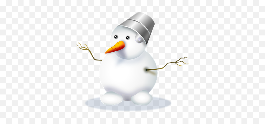 Free Snowman Winter Vectors - Cartoon Emoji,Snow Man Emoji