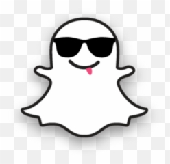 Snapchat Ghost Sunglasses Transparent Png - Emoji
