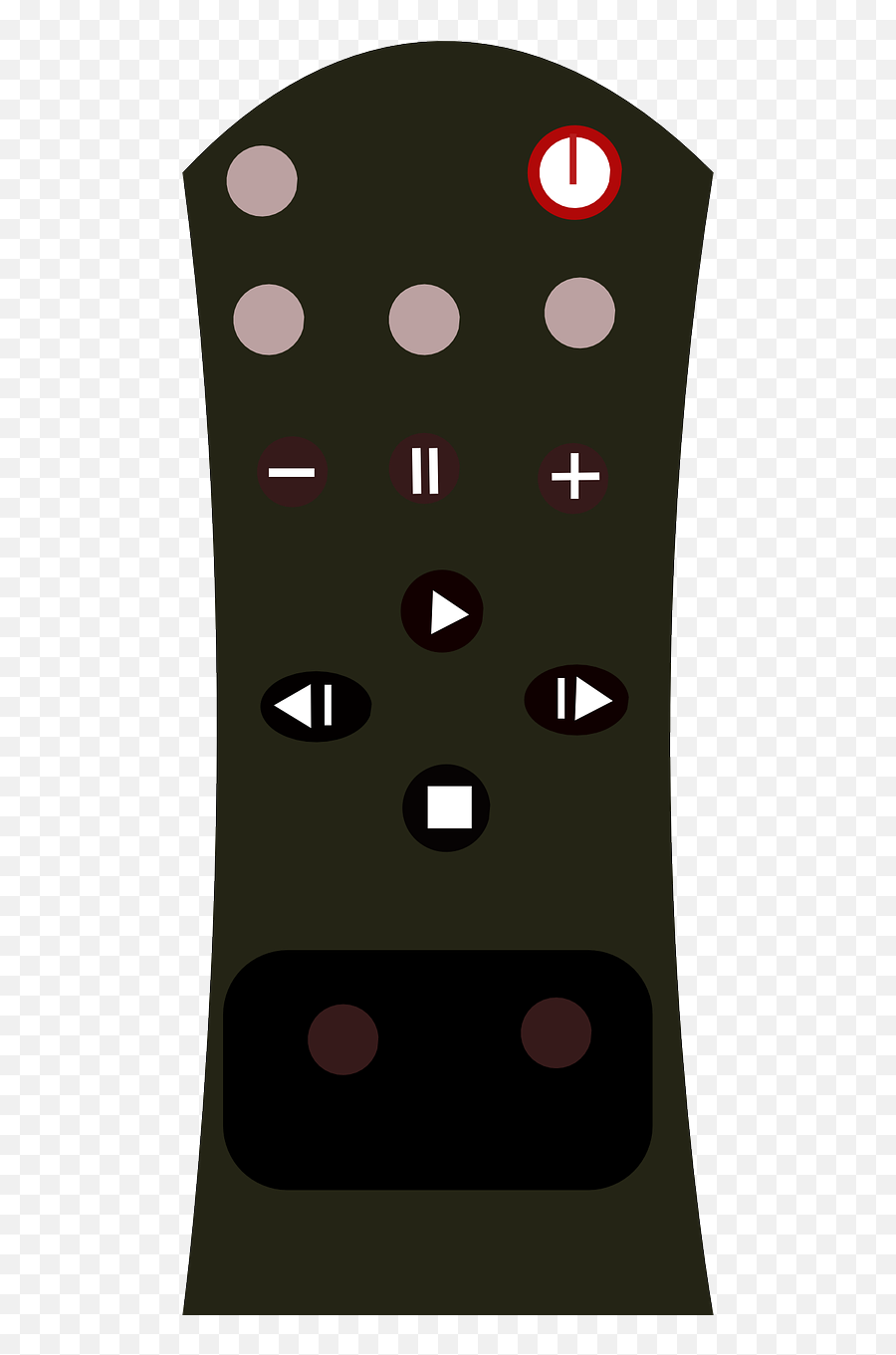 Remote Control Tv Controller Media - Polka Dot Emoji,Tv Remote Emoji