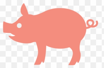 Pig Emoji For Facebook Email Sms - Pig Cartoon With Long Tail,Pig Emoji