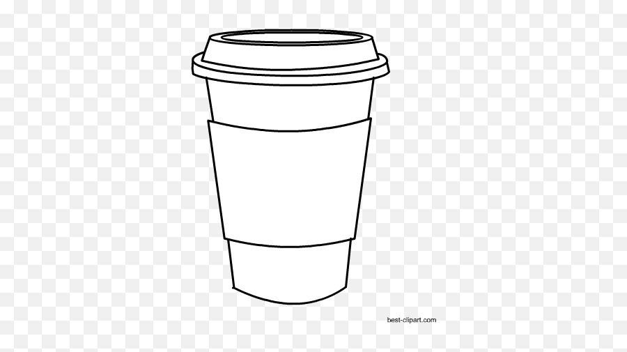 Coffee Cup - Black And White Coffee Cup Clipart Emoji,Starbucks Coffee Emoji