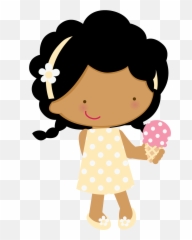 Cute Clipart - Girl Eating Ice Cream Emoji