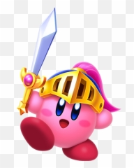 Kamehameha Kirby Transparent Png - Super Clash Sword Hero Emoji