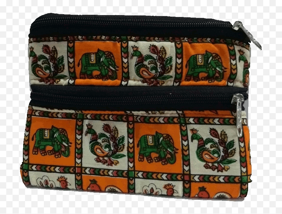 Kalamkari Zip Purse Medium - Wedding Return Gifts Chennai Coin Purse Emoji,Emoji Pencil Case