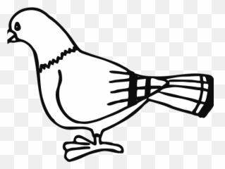 Dove Clipart Black And White - Pigeon Clip Art Png Clipart Pigeon Emoji,Dove Emojis