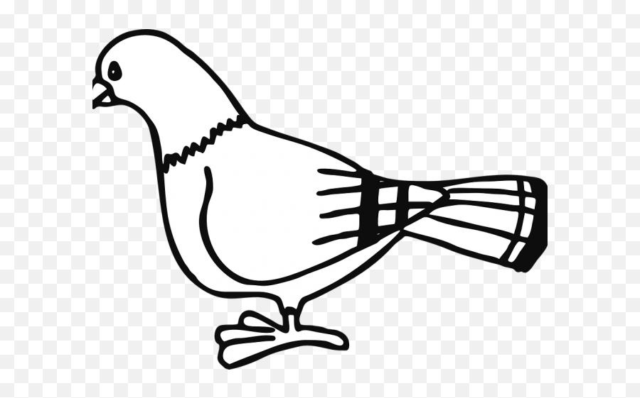 Dove Clipart Black And White - Pigeon Clip Art Png Clipart Pigeon Emoji,Dove Emojis