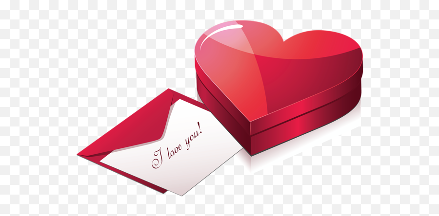 Heart Box With Letter Clipart Com Imagens Coração - Valentines Day Letter Png Emoji,Emoji Valentines Box