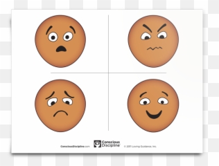 Printable Emotion Faces Clipart - Happy Sad Angry Scared Emoji