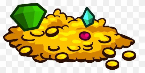 pile of gold png - Medieval Party 2011 Club Penguin Coin Gold Pile Of Treasure Emoji