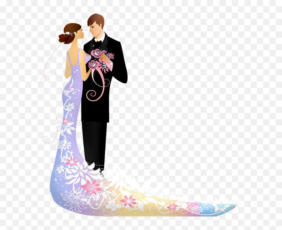 Wedding Couple Man And Wife - Free Image 460775 Png Wedding Man And Woman Png Emoji,Couple Emoji Png