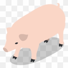 The Best Free Cow Face Icon Images - Domestic Pig Emoji