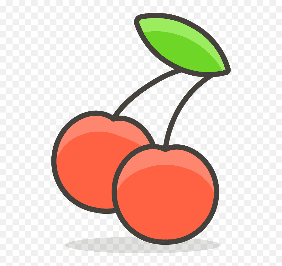 Cherries Emoji Clipart - Cherry Emoji Png,Cherries Emoji