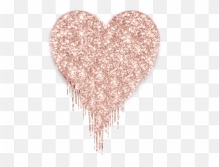 Glitter Melting Heart Sticker - Sparkly Emoji