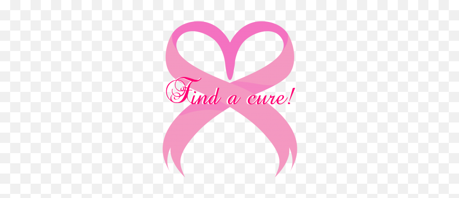 Find A Cure Breast Cancer Awareness - Bow Emoji,Breast Cancer Awareness Emoji