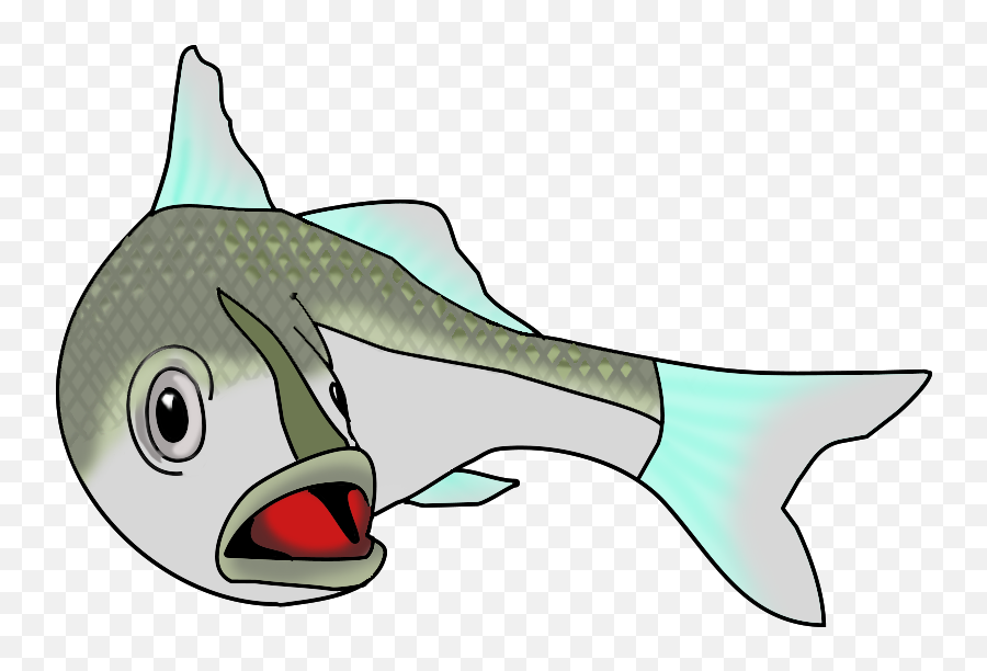Fish Clip Art - Fish Turning Png Download Full Size Saltwater Turning Fish Drawing Emoji,Fish Hook Emoji