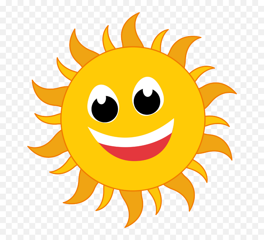 Happy Sun Png Download Free Clip Art - Sun Gif Clip Art Emoji,Smiling Sun Emoji