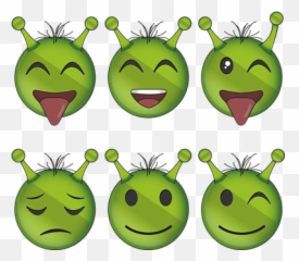 Free Emotion Emoji Vectors - Alien Emoji,Yawn Emoji