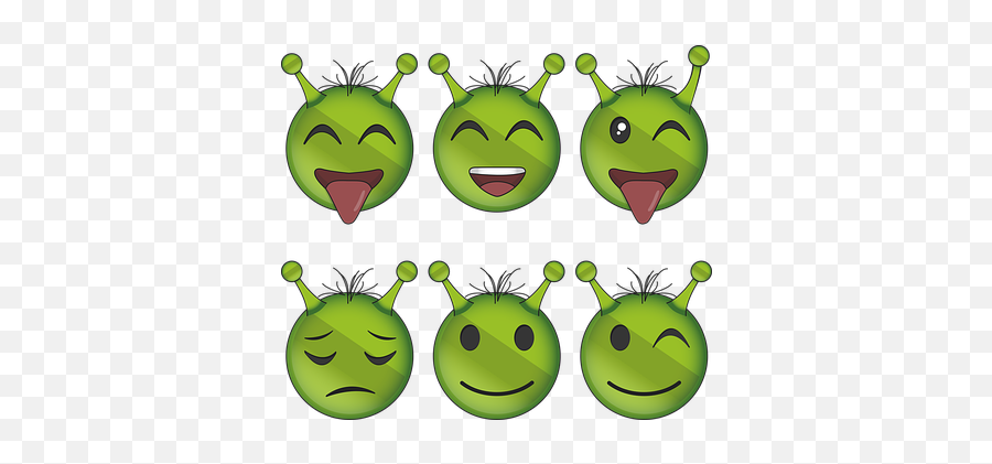 Free Emotion Emoji Vectors - Alien Emoji,Yawn Emoji