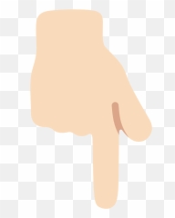 Emoji U1f447 1f3fb - Finger Pointing Down Emoji Png,Pointing Down Emoji