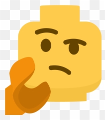 Lego Thinking - Discord Thinking Emoji Png,Think Emoji
