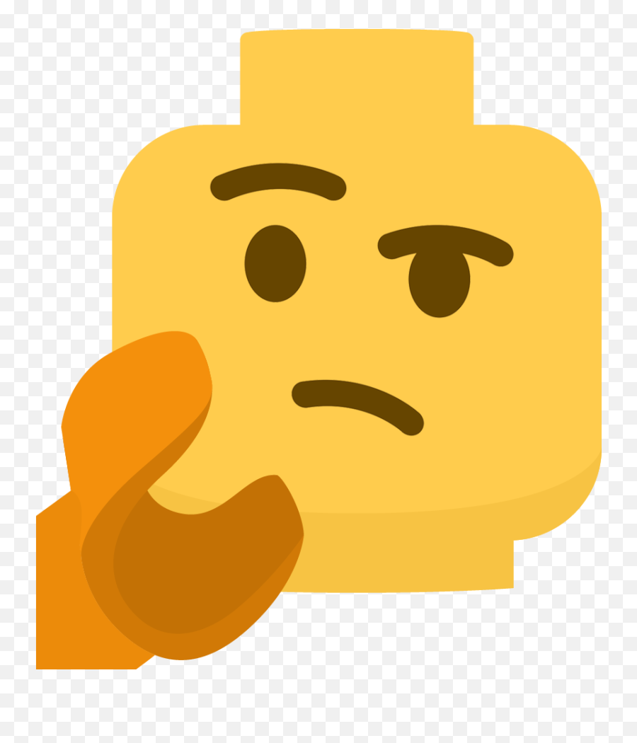 Lego Thinking - Discord Thinking Emoji Png,Think Emoji