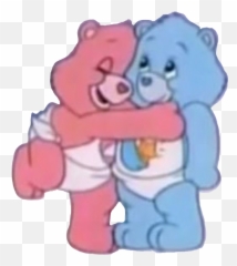 Hug Kind Blue Pink Pinkandblue Happy - Care Bear Pink And Vlue Emoji,Bear Hug Emoji