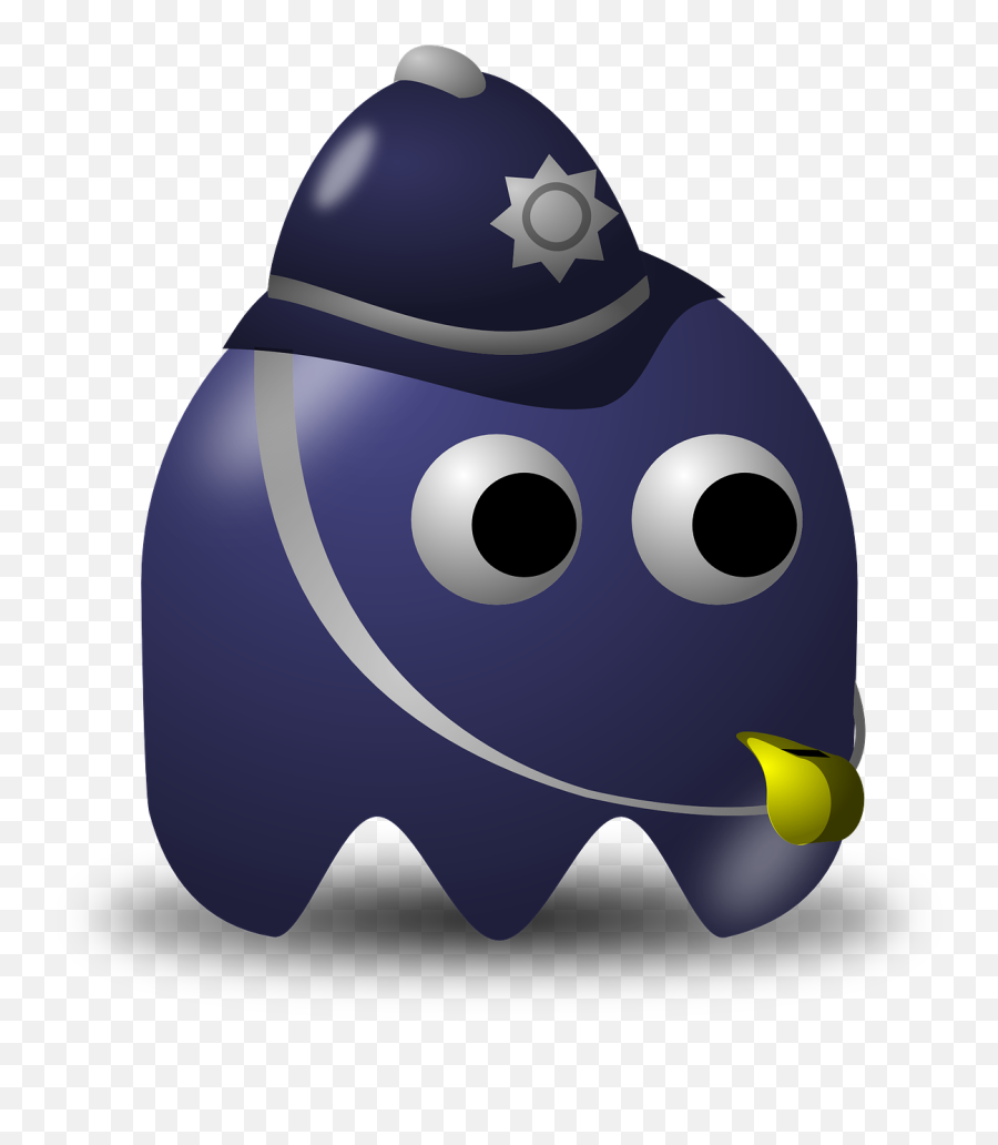 Pacman Pac - Policeman Clipart Emoji,Cowboy Hat Emoticon