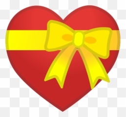 Heart With Ribbon Emoji Meaning With Pictures - Heart With Ribbon Emoji,Yellow Heart Emoji