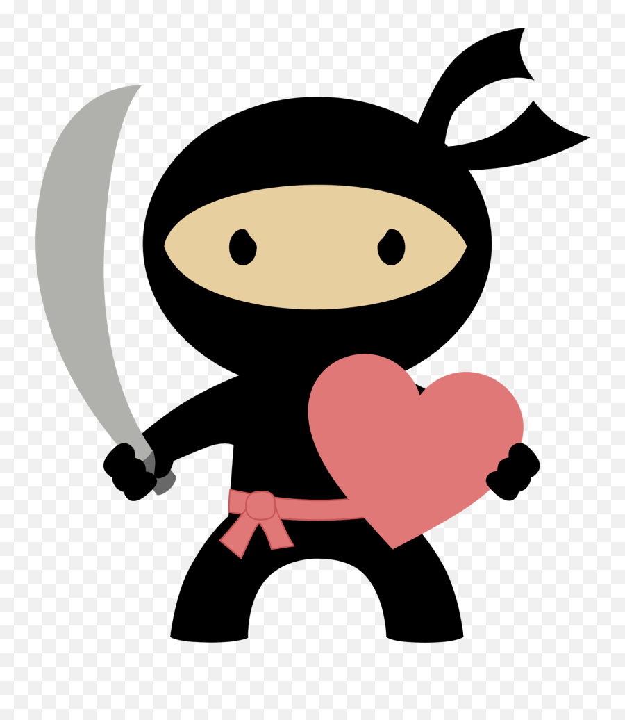 Ninja Karate Birthday Valentine Crafts - Transparent Background Ninja Clipart Emoji,Karate Emoji Iphone