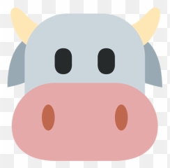 Pig Emoji Clipart - Cow Face Emoji,Pig Emoji