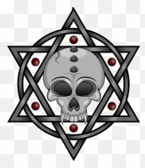 Pentagram And Skull - Hexagram Emoji