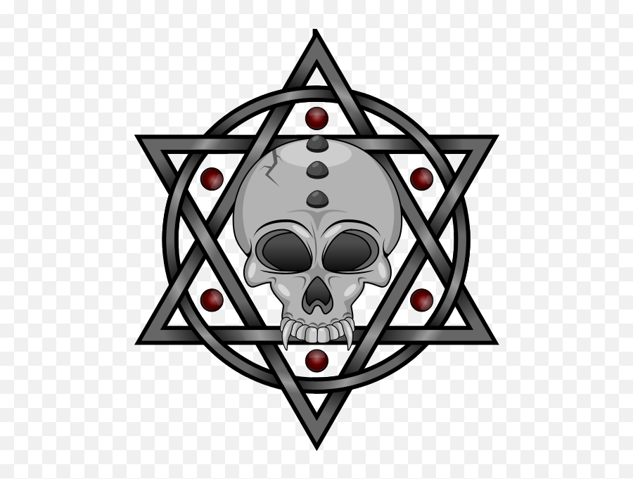 Pentagram And Skull - Hexagram Emoji,(y) Emoticon