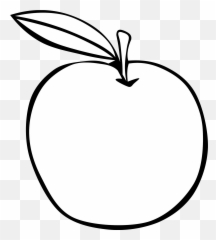 Apple Core Banner Freeuse Library Black - Fruits Clipart Black And White Emoji,Apple Emoji Coloring Pages