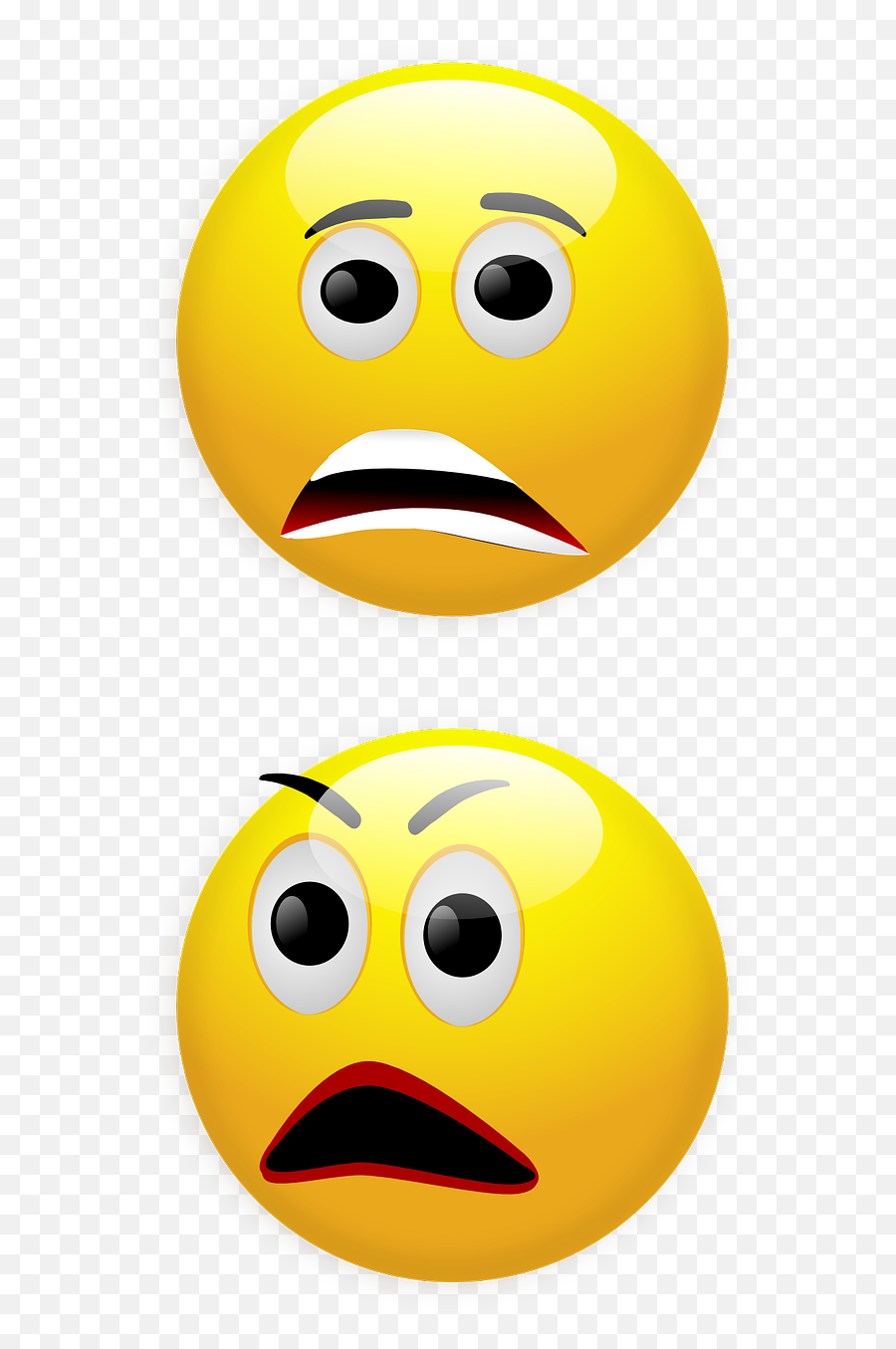 Smiley Fear Anger Angry Shocked - Smiley Emoji,Angry Emoji