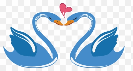 Download Swan Love Cartoon - Enamorados Dibujos De Cisnes A Swan Love Cartoon Emoji,Emoji Enamorado Png