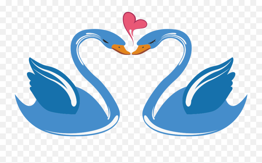 Download Swan Love Cartoon - Enamorados Dibujos De Cisnes A Swan Love Cartoon Emoji,Emoji Enamorado Png