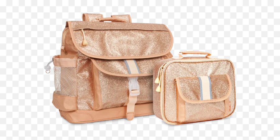 Sparkalicious Gold Backpack U0026 Lunchbox Bundle For Kids - Large Bixbee Sparkalicious Duffel Emoji,Emoji Bookbags