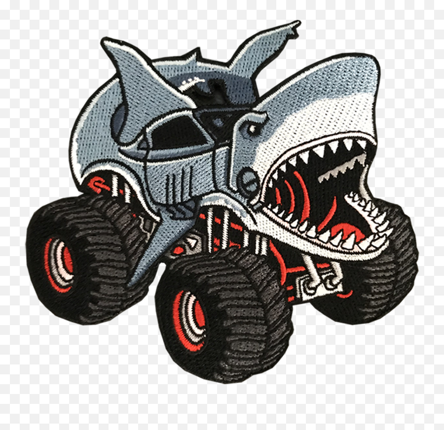Shark Monster Truck Clipart - Outline Monster Truck Drawing Easy Emoji,Monster Truck Emoji