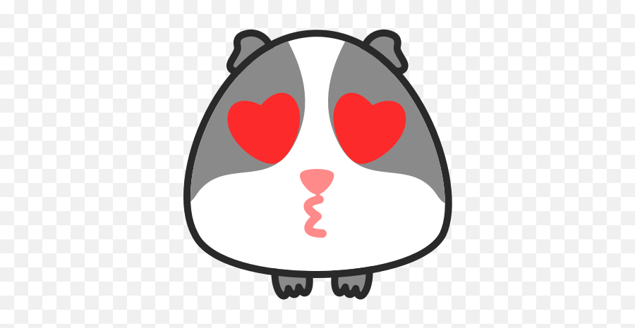 Guinea Pig Emoji By Yi Han - Guinea Pig Emoji Png,Red Nose Emoji