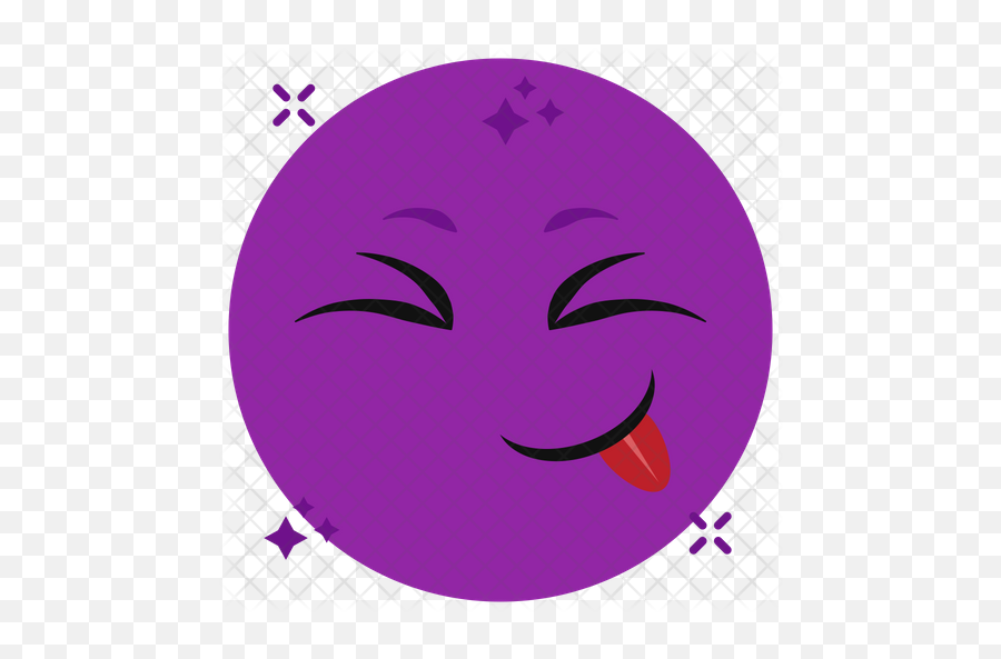 Winking Eye Emoji Icon Of Flat Style - Blessed Emoji Face Pink,Eye Wink Emoticon