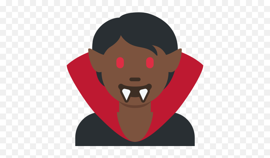 Vampire Dark Skin Tone Emoji - Wisata Bukit Sekipan Tawangmangu,Yawning Emoji