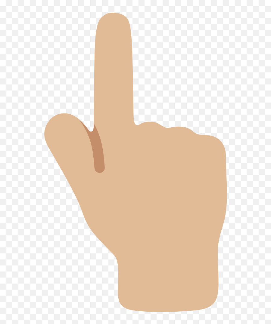 Emoji U1f446 1f3fc - Finger Hand Emoji Png,Peace Emoji Png