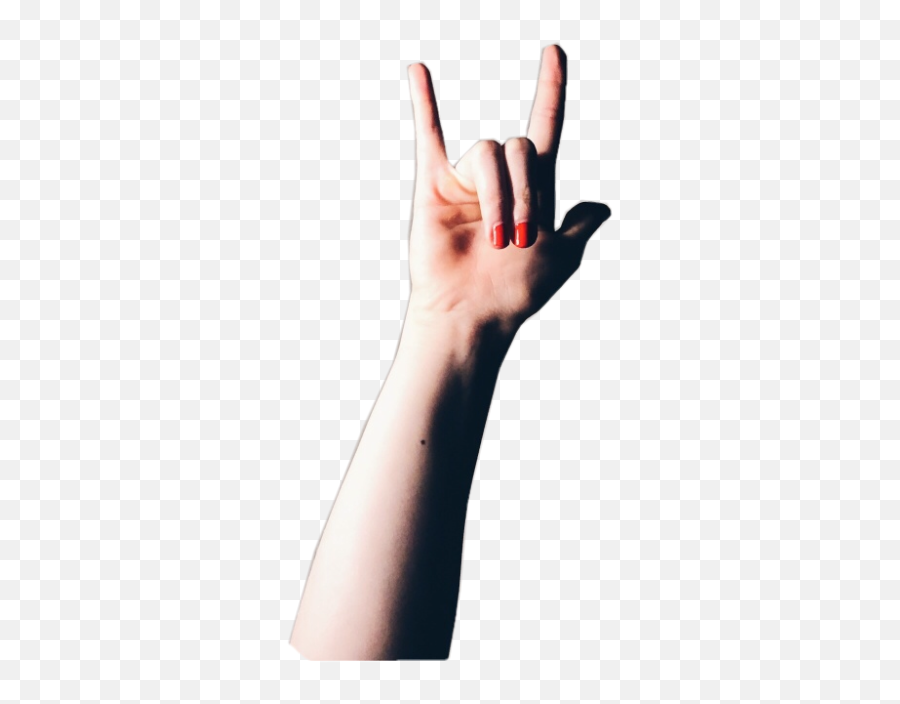 Hand Rock Rockstar Rocknroll Sticker By Bird - Sign Language Emoji,Rock Hand Sign Emoji