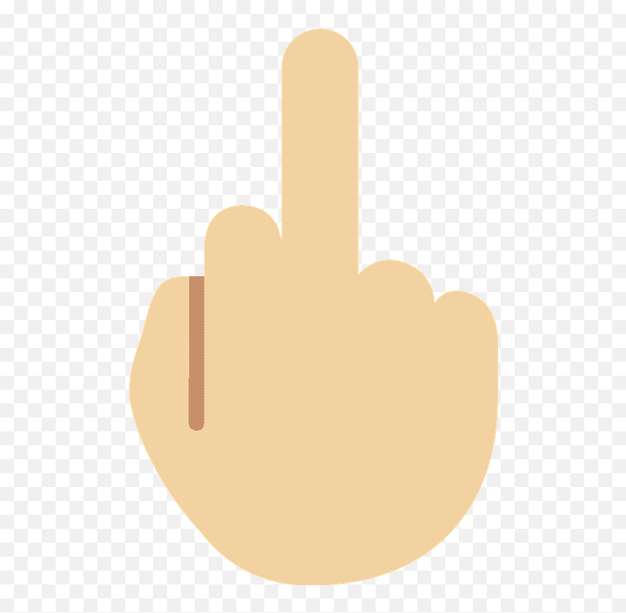 Middle Finger Emoji Clipart - Imagen Sacando El Dedo Del Medio,Finger Emoji Png