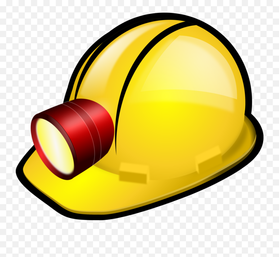 Mining Vector Miner Helmet Transparent - Mining Hat Clip Art Emoji,Hard Hat Emoji