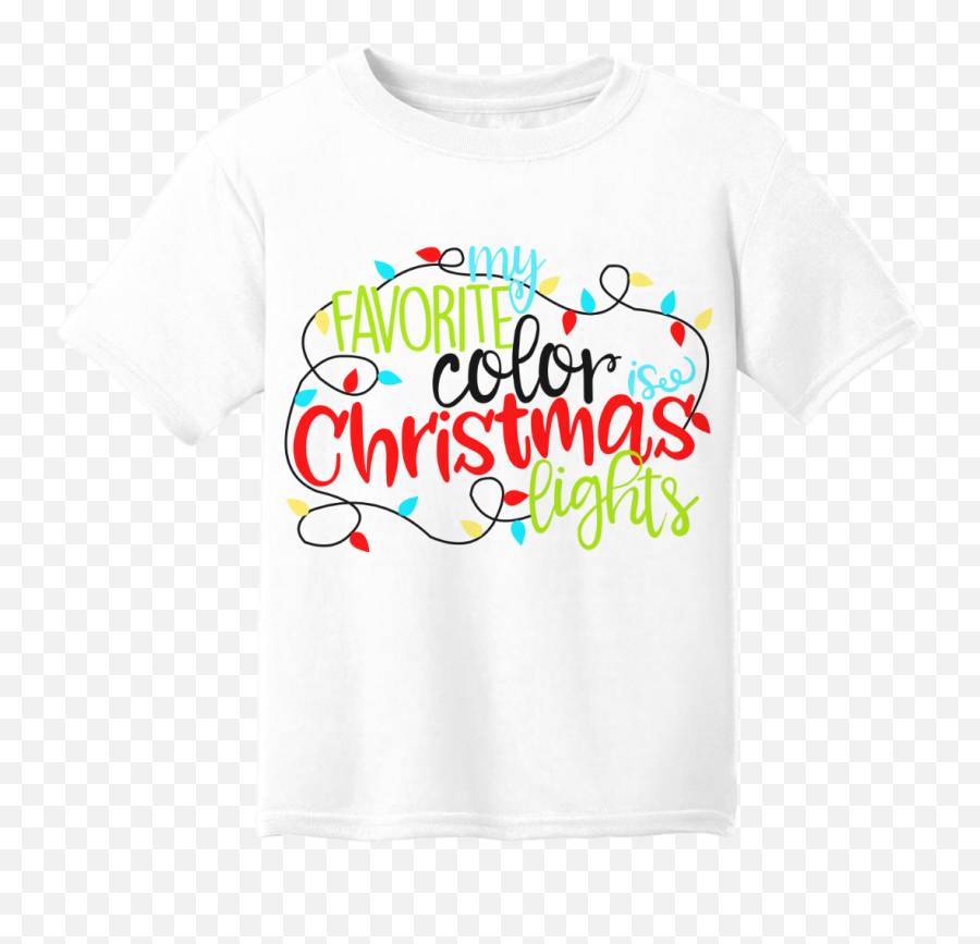 My Favorite Color Is Christmas Lights - Active Shirt Emoji,Emoji Installation