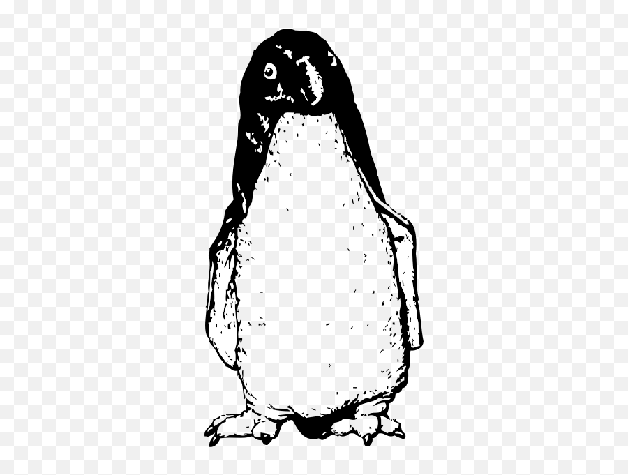 Funky Penguin From Front - Clip Art Emoji,Lie Down Emoji