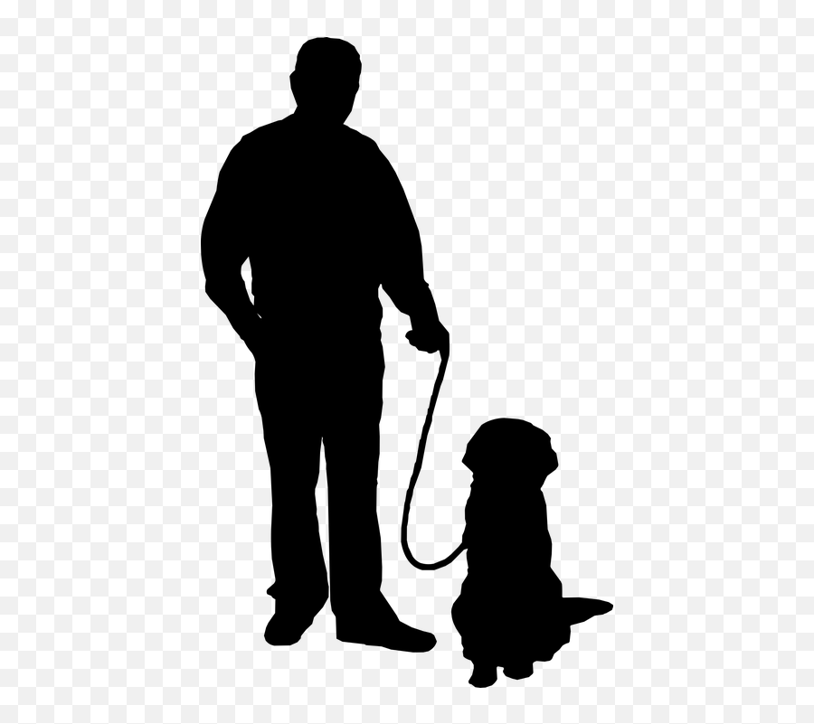 Free Small Baby Vectors - Man With Dog Silhouette Emoji,Roll Eyes Emoticon