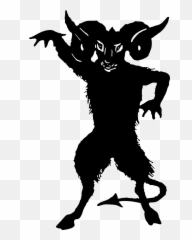 Demon Devil Evil Lucifer Satan - Demon Silhouette Emoji,Fire Devil Girl Emoji
